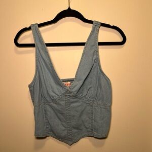 Denim Sleeveless Top